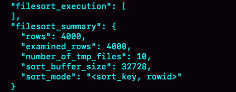 图6 rowid 排序的 OPTIMIZER_TRACE 部分输出